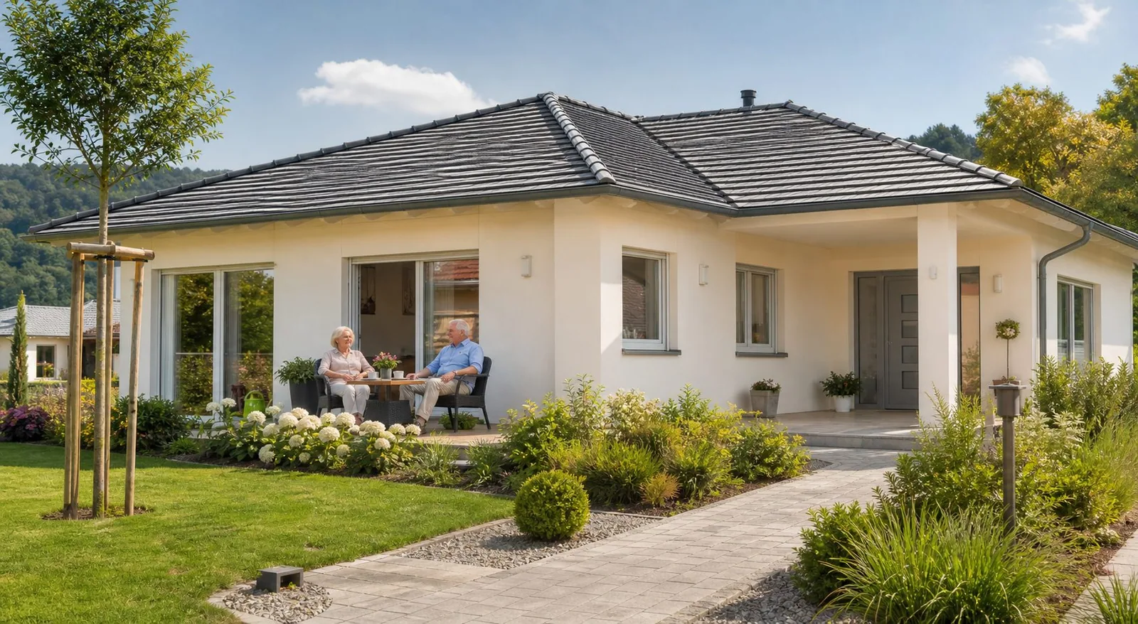 Aufmerksamer Berater hoert einem Eigentuemer zu